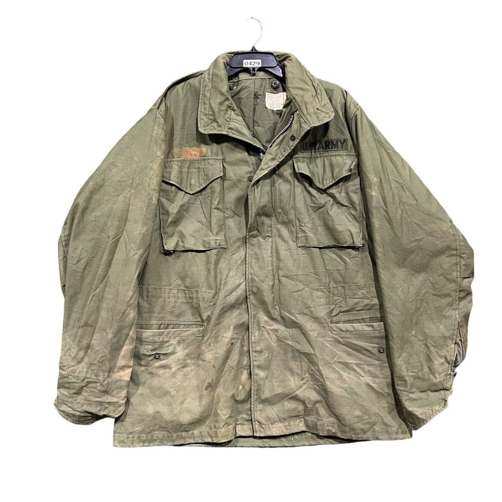 vintage army field jacket size large